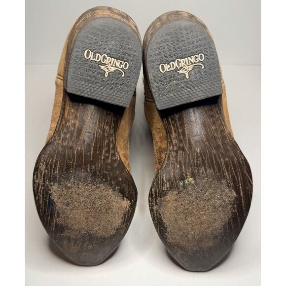 Old Gringo Women's 7B Leopardito Boots Snip Toe Suede Leather Cowgirl Western - Picture 5 of 8